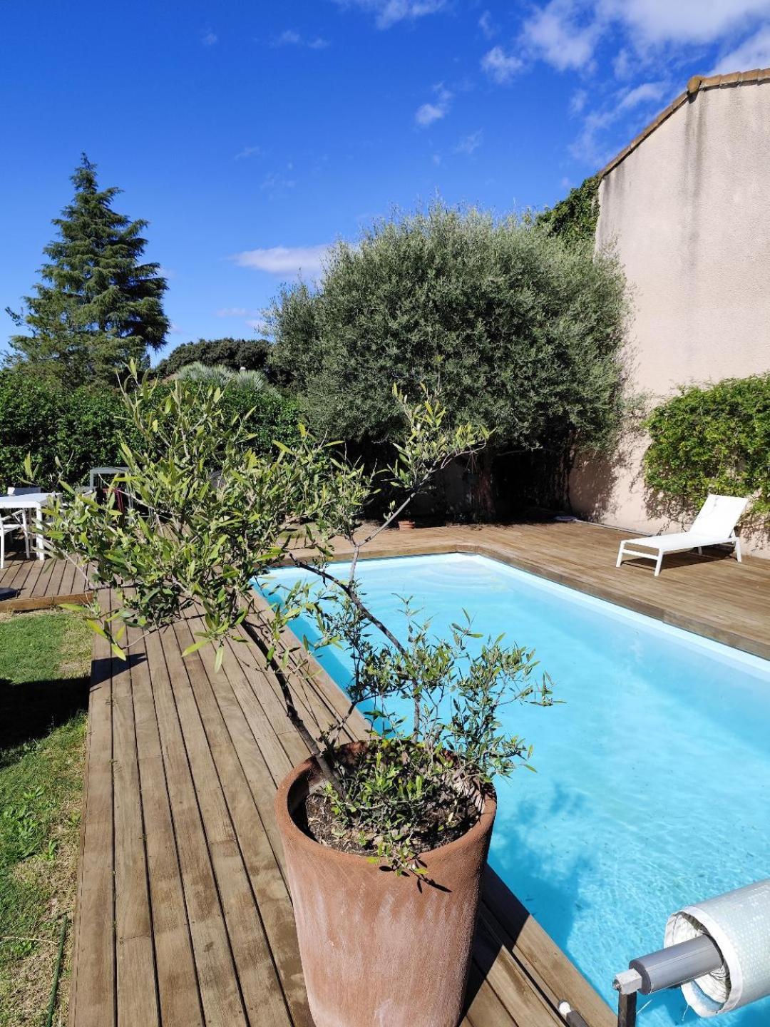 Chambre studio indépendante au calme vue sur piscine Teyran Exterior foto